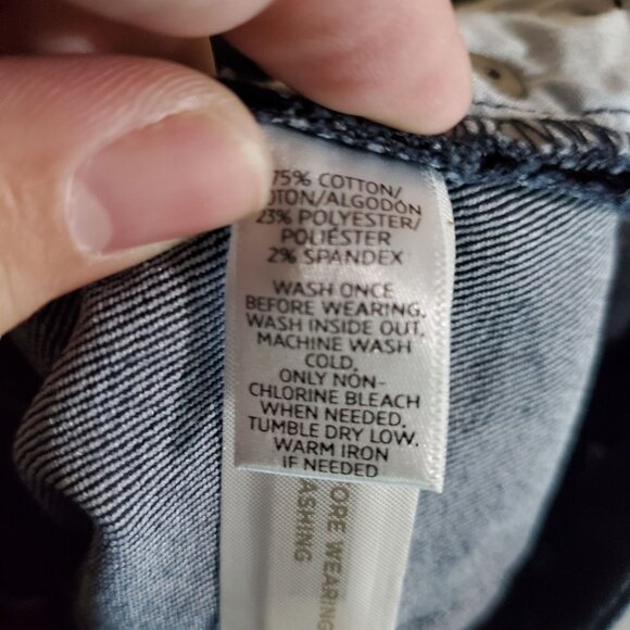 Loft Jeans Womens 2 Petite Indigo Blue Modern Crop Slim Stretch Denim *NWT* - Picture 6 of 15